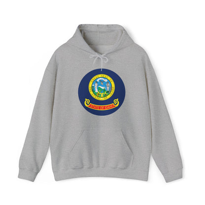 Idaho State Seal Hoodie — Vintage Idaho Emblem Pullover BOISE