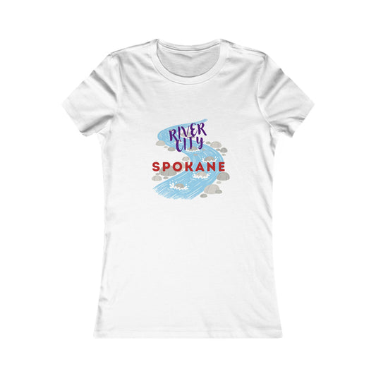 Spokane River City Women's Tee – Scenic River Graphic Shirt