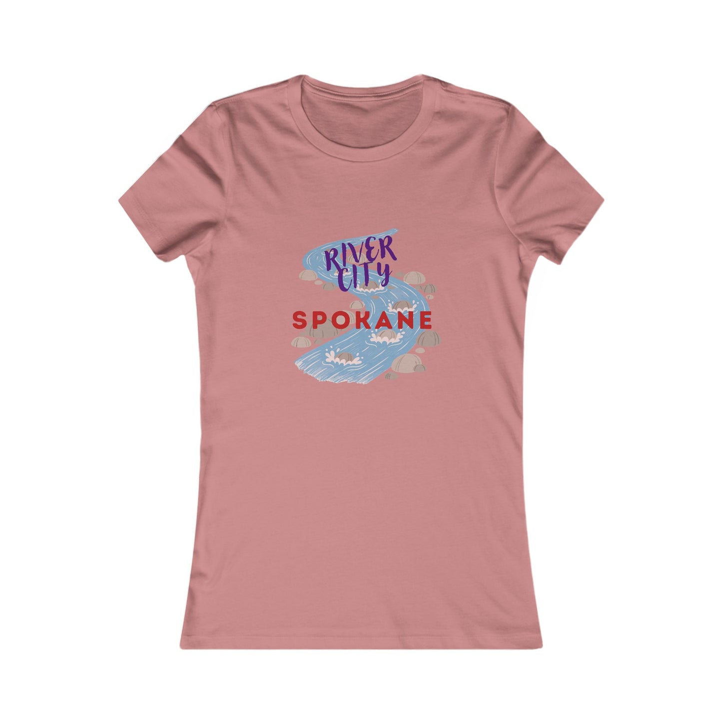 Spokane River City Women's Tee – Scenic River Graphic Shirt