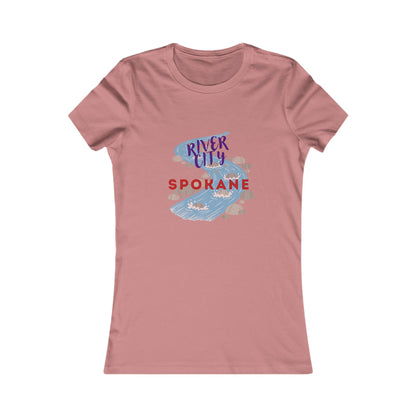 Spokane River City Women's Tee – Scenic River Graphic Shirt