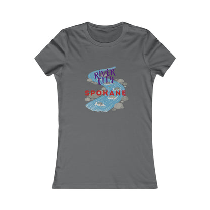 Spokane River City Women's Tee – Scenic River Graphic Shirt
