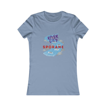 Spokane River City Women's Tee – Scenic River Graphic Shirt