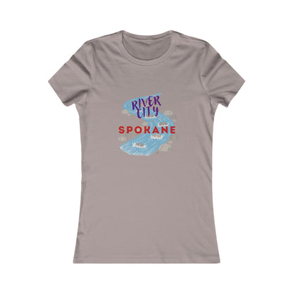 Spokane River City Women's Tee – Scenic River Graphic Shirt