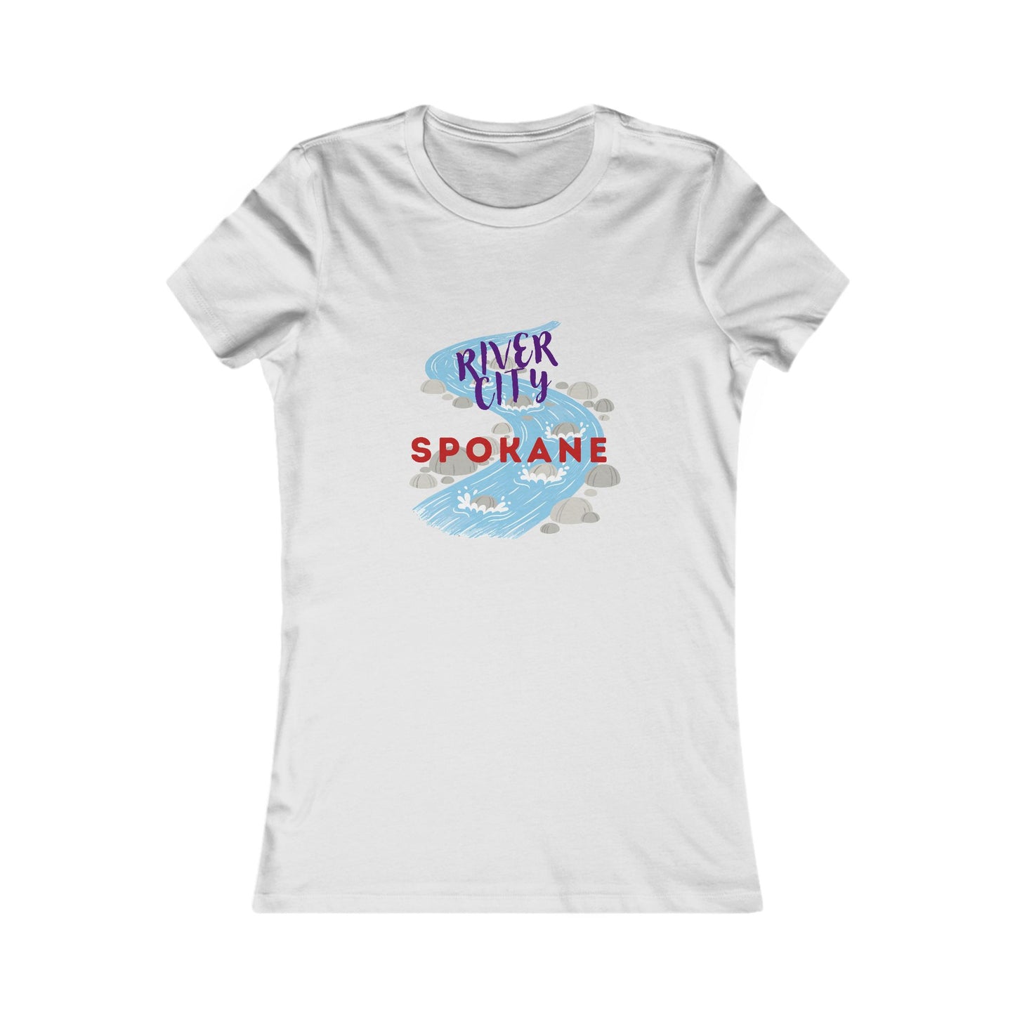 Spokane River City Women's Tee – Scenic River Graphic Shirt