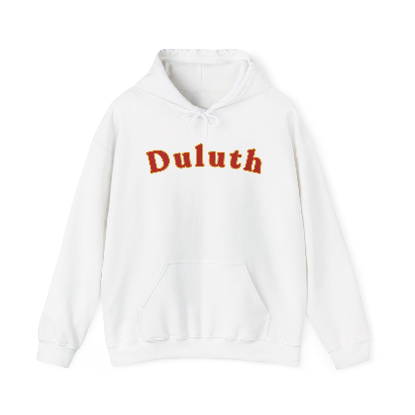 Duluth Retro Arch Hoodie — Vintage College-Style Pullover