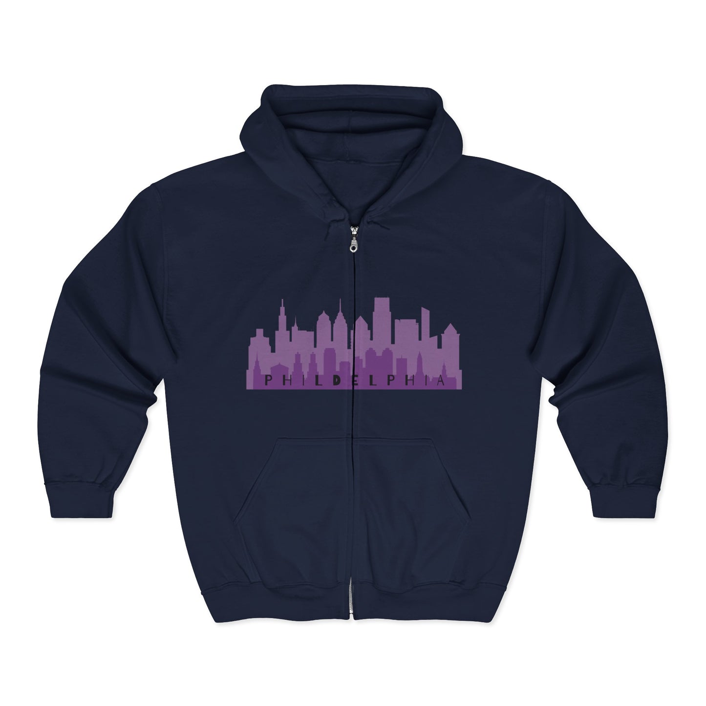 Philadelphia Skyline Zip Hoodie | City Lovers | True North