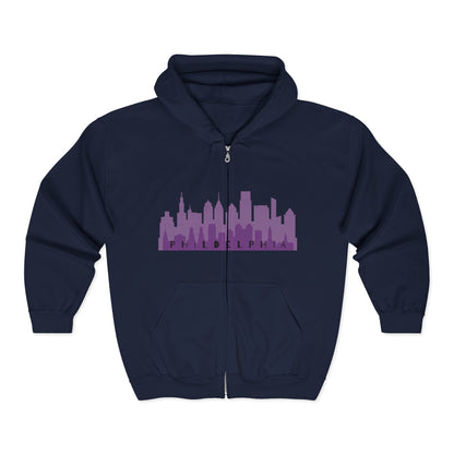 Philadelphia Skyline Zip Hoodie | City Lovers | True North