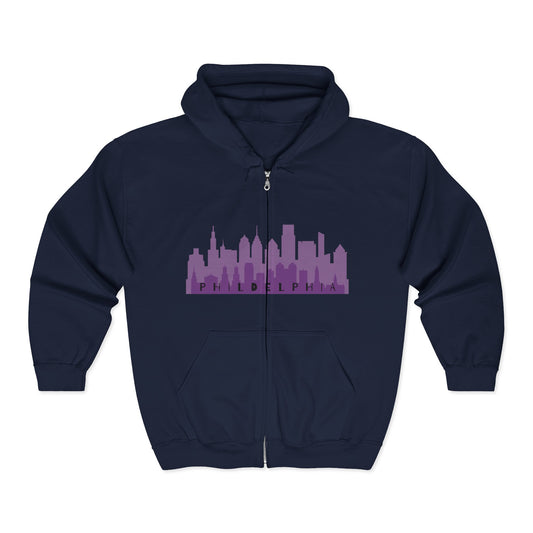 Philadelphia Skyline Zip Hoodie | City Lovers | True North