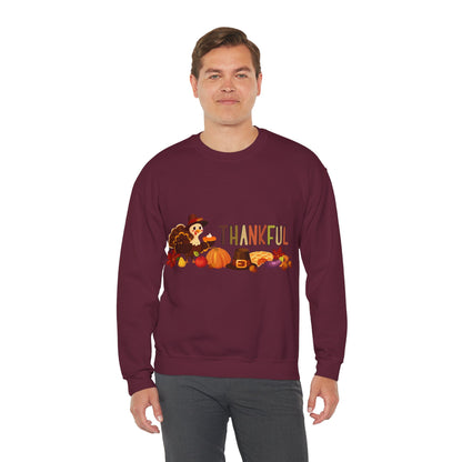 Thankful Thanksgiving Crewneck Sweatshirt  | True North