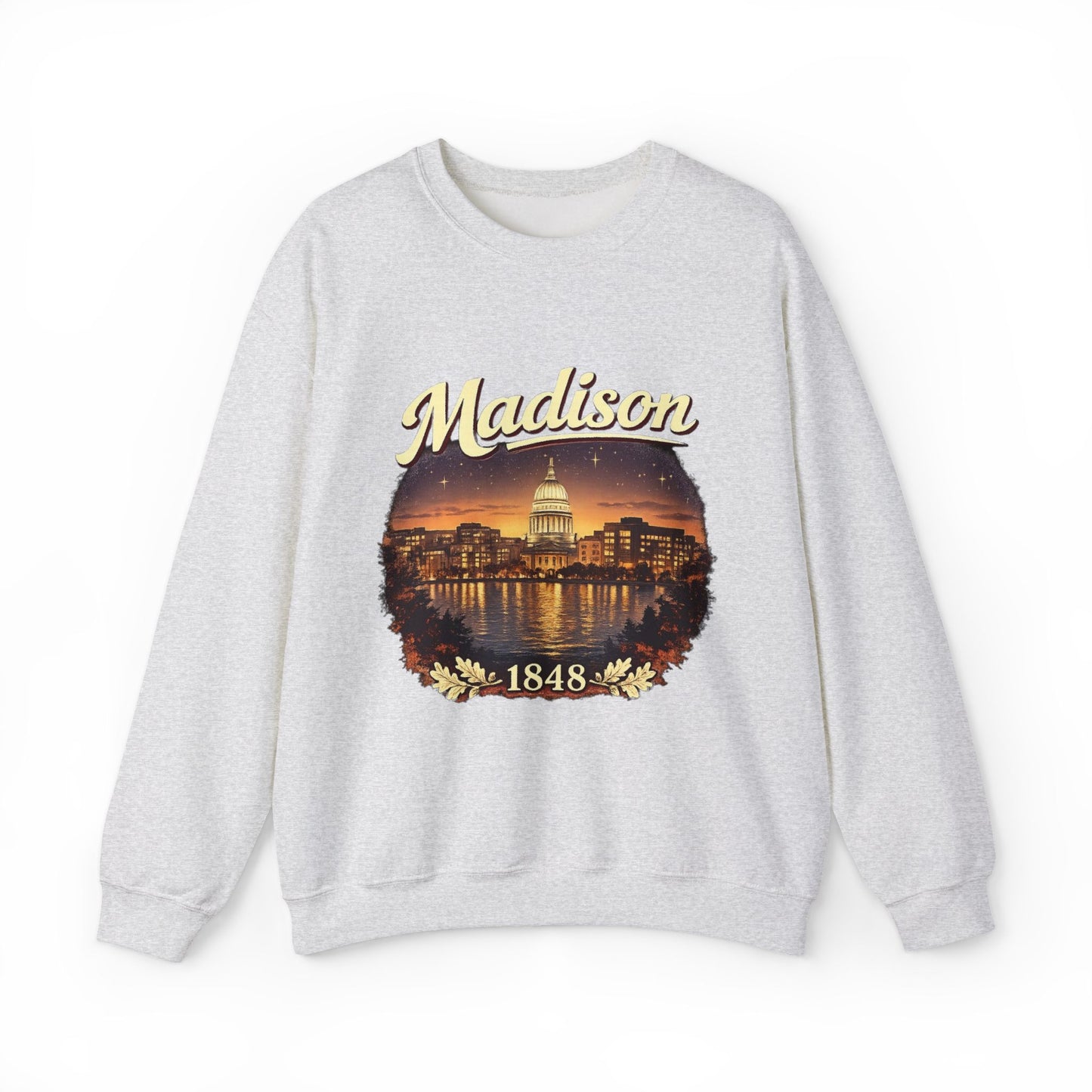 Madison Capitol Skyline Unisex Sweatshirt | Soft Cotton Fit | True North