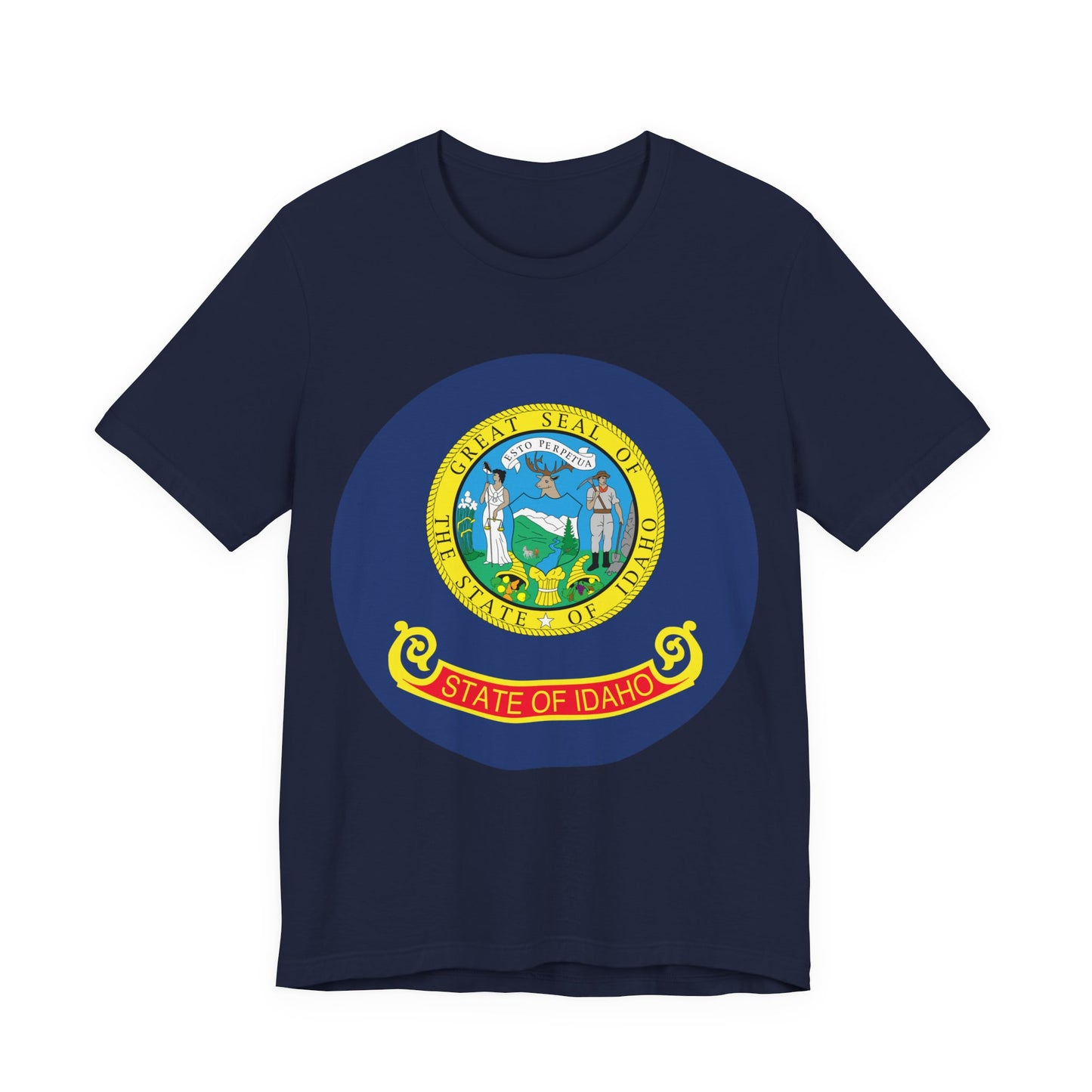 Idaho State Seal T-Shirt — Vintage State Pride Tee boise