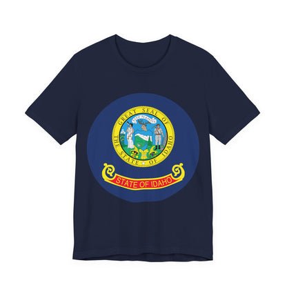 Idaho State Seal T-Shirt — Vintage State Pride Tee boise