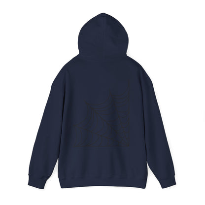 Pumpkin & Spiderweb Cozy Sweatshirt | Spooky Fall Hoodie | True North