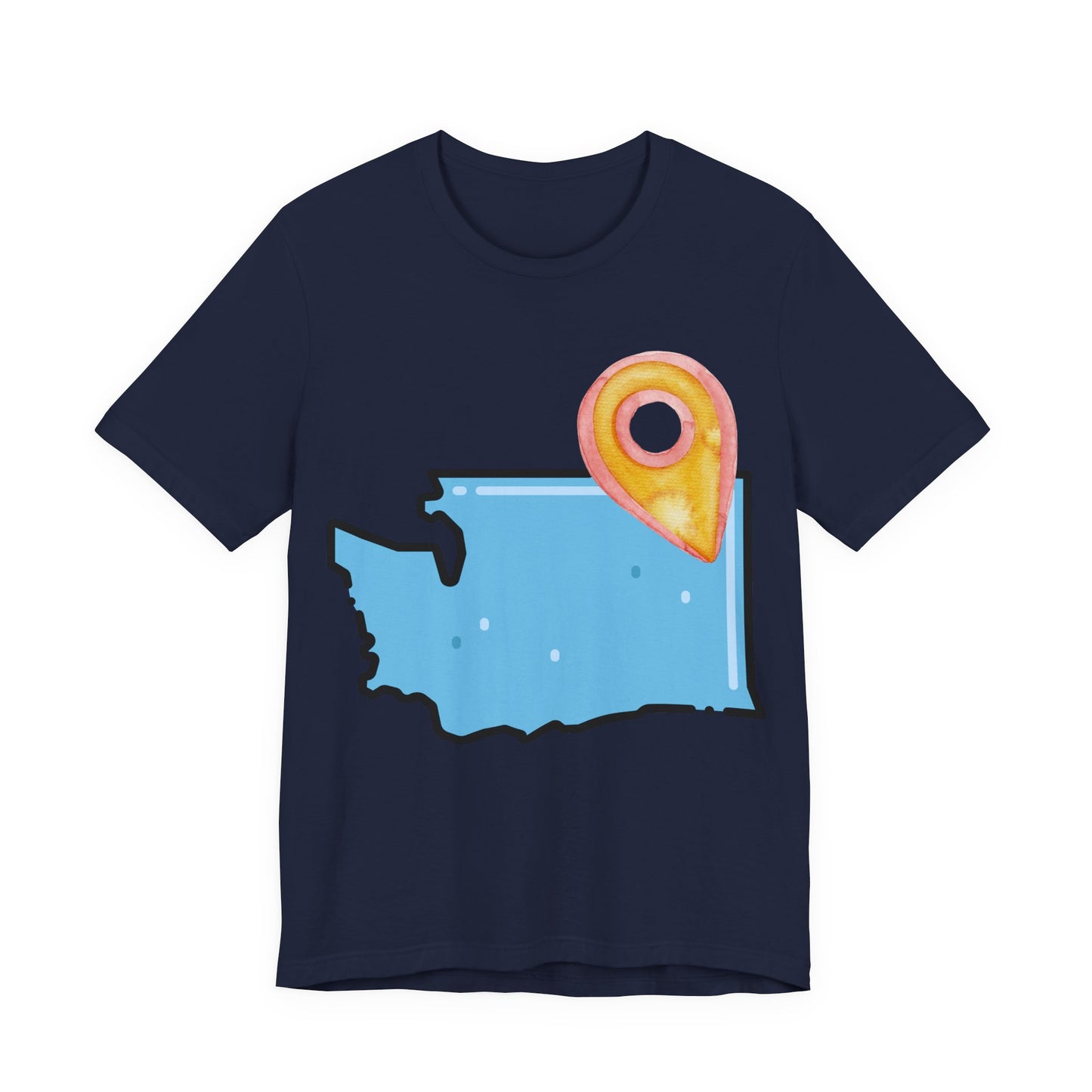 SPOKANE Map T-Shirt with Location Pin — Travel & Home Pride Tee