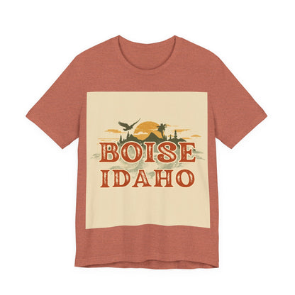 Boise Idaho Retro Sunset T-Shirt