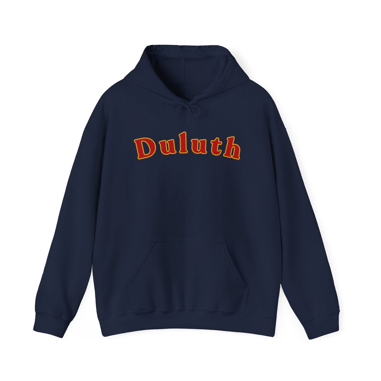 Duluth Retro Arch Hoodie — Vintage College-Style Pullover