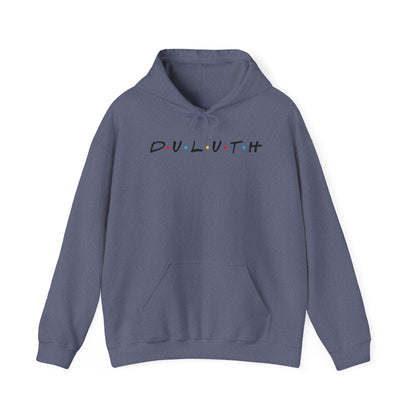 Duluth Hoodie — Minimal Friends-Style City Logo Pullover