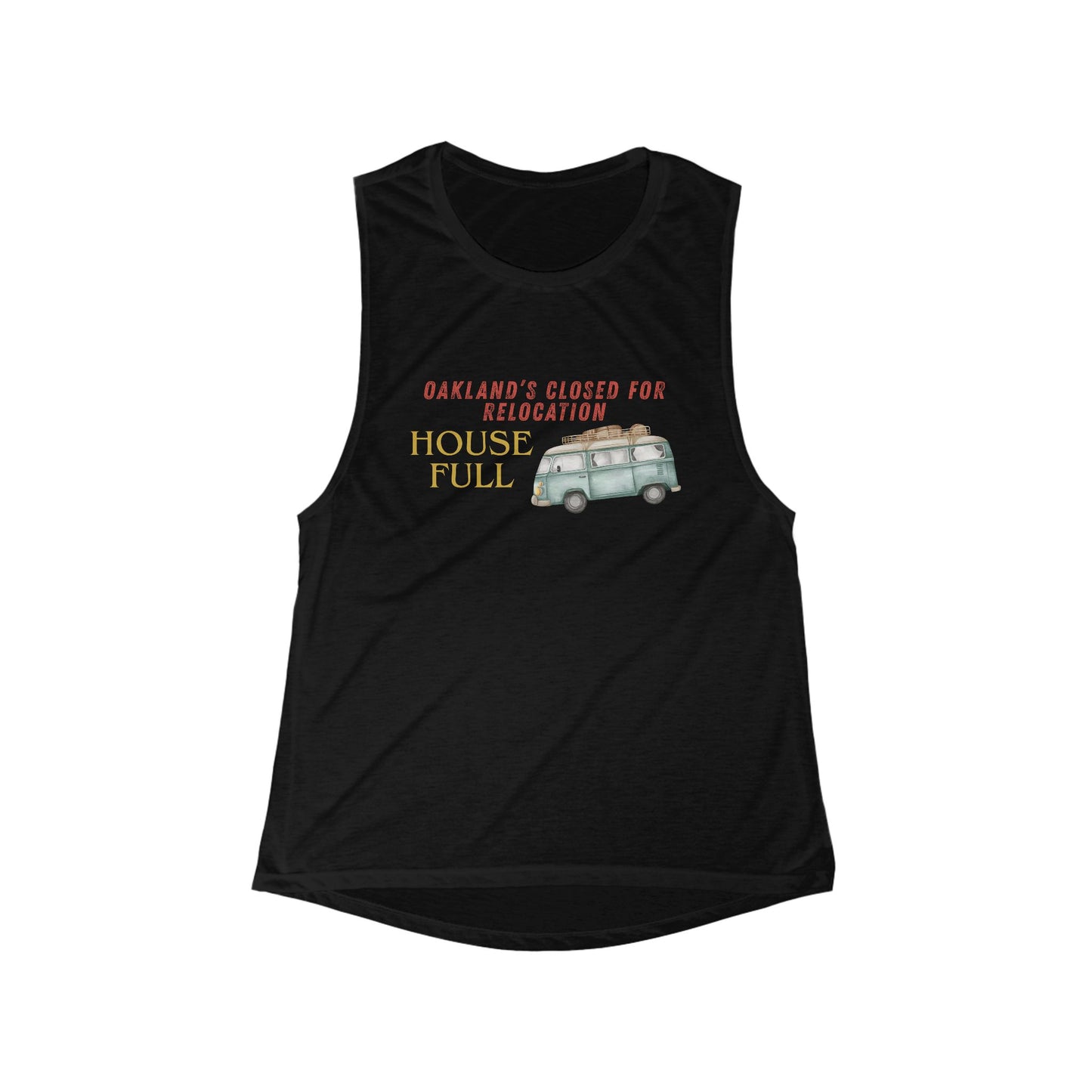 House Full OKLAHOMA City | Women’s Flowy Scoop Muscle Tank | True North