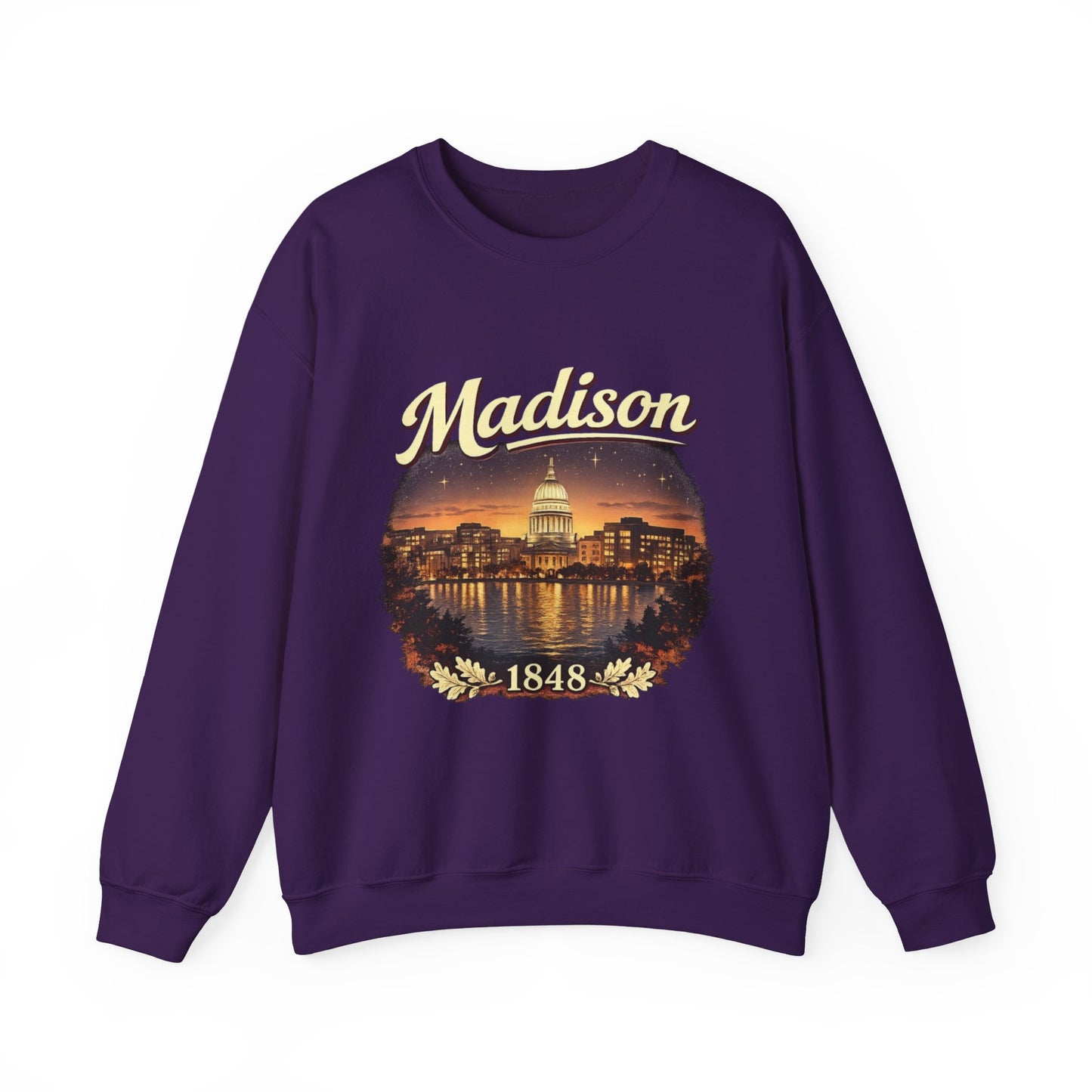 Madison Capitol Skyline Unisex Sweatshirt | Soft Cotton Fit | True North