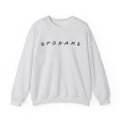 Spokane Crewneck Sweatshirt — Minimal City Name Pullover