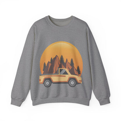 Adventure Truck Graphic Sweatshirt | Cozy Pullover for Outdoor Lovers | True North
