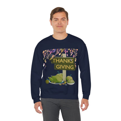 Thanksgiving Vibes Crewneck Sweatshirt | Thanksgiving Sweater | True North