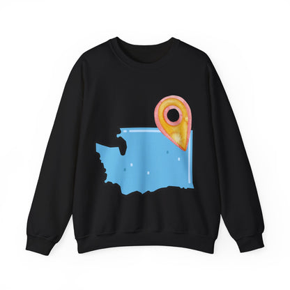 SPOKANE Sweatshirt with Location Pin – Cute Travel/Local Pride Crewneck