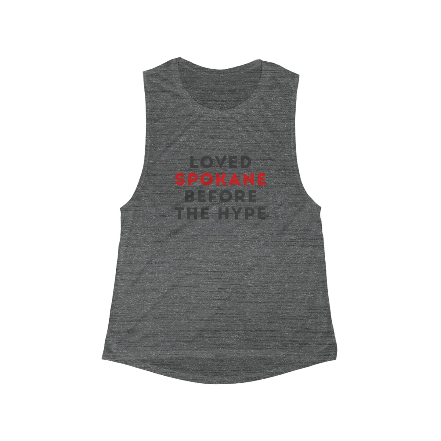 Loved Spokane Before the Hype Tank Top — Women's City Pride Muscle Tank