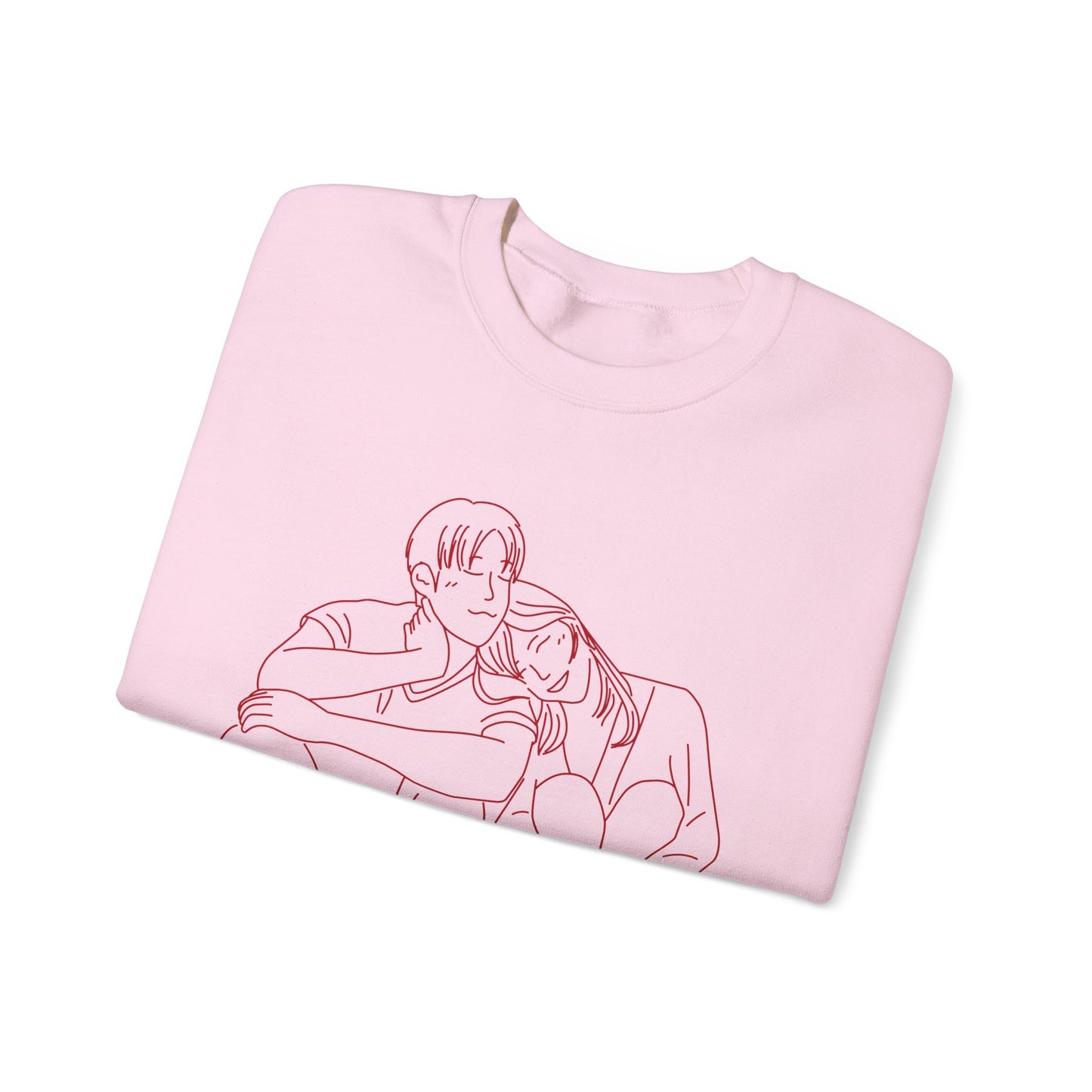 Couple Sketch Crewneck Sweatshirt | Cozy Anniversary Gift | True North
