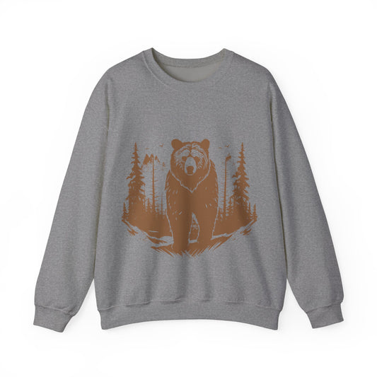 Cozy Bear Print Crewneck Sweatshirt | Outdoor Adventures | True North