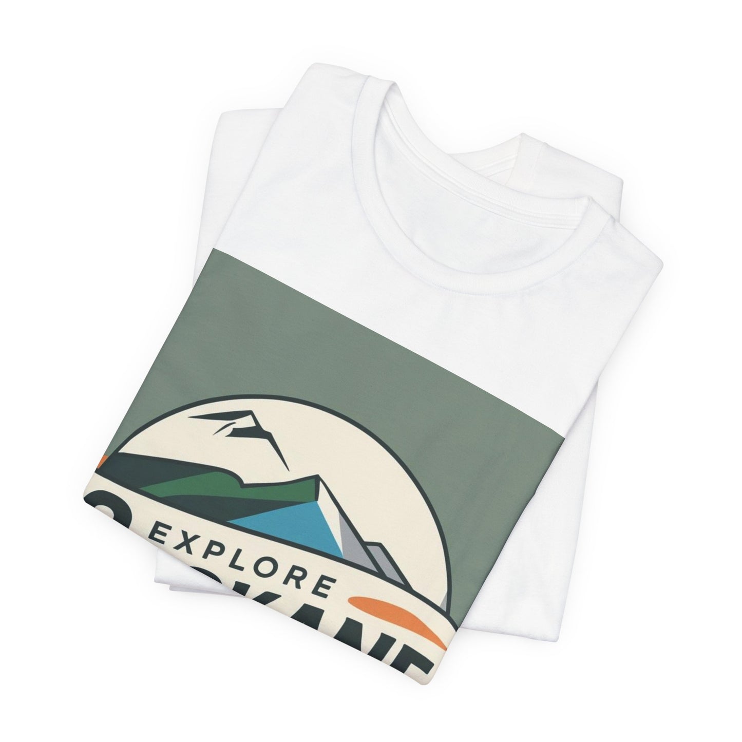 Explore Spokane Graphic Tee — Vintage Mountain & River Travel Shirt