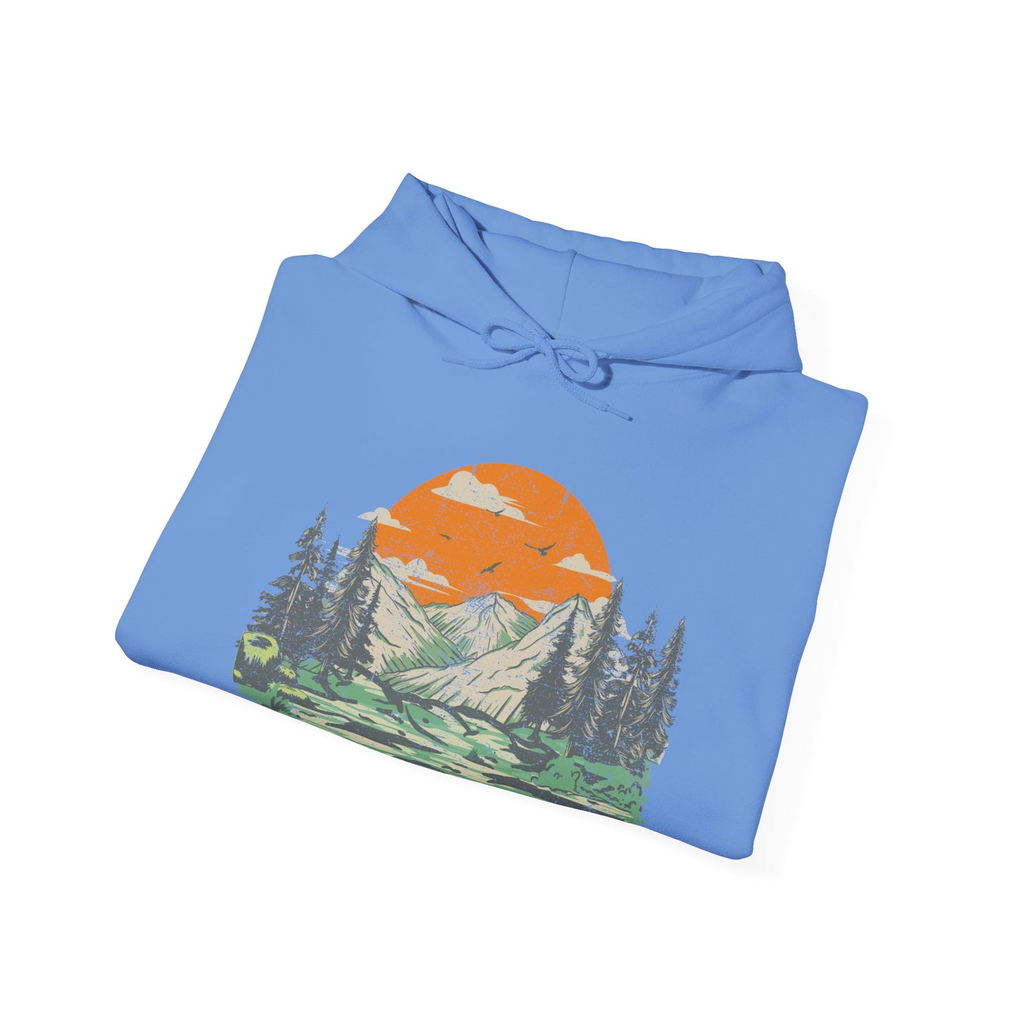 Scenic Design Nature-Inspired Hoodie | Cozy Camping Adventures | True North