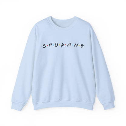 Spokane Crewneck Sweatshirt — Minimal City Name Pullover
