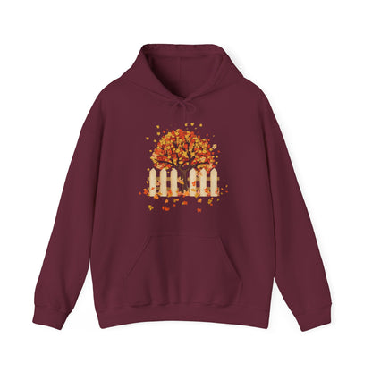 Autumn Tree Hoodie | Thanksgiving Gift, Nature-Inspired Casual Wear | True North