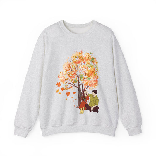 Cozy Fall Couple Men/Unisex Sweatshirt | Autumn Vibes | True North