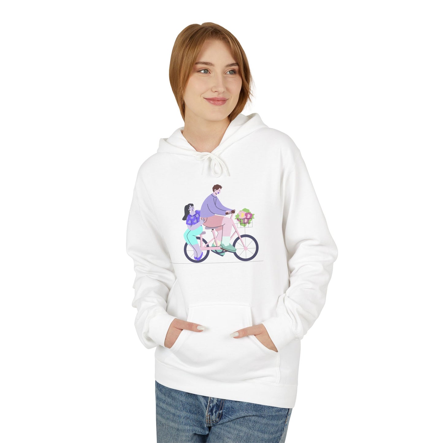 Whimsical Love Bicycle Hoodie | Cozy Everyday Wear | True North
