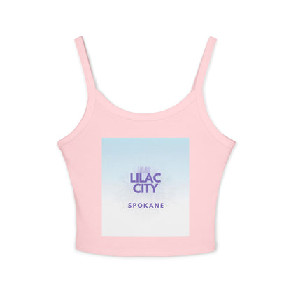 Lilac City Spokane Tank Top — Women's Spaghetti Strap Crop