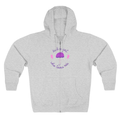 Cozy Zip Hoodie with Umbrella Design | Comfortable Layering | True North