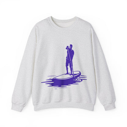 Paddle Boarder Crewneck Sweatshirt | Lightweight Pullover for Water Sports | True North