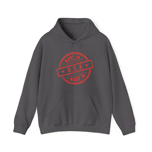 American Pride Apparel, Made in USA Hooded Sweatshirt | Heavy Blend Hoodie  | True North