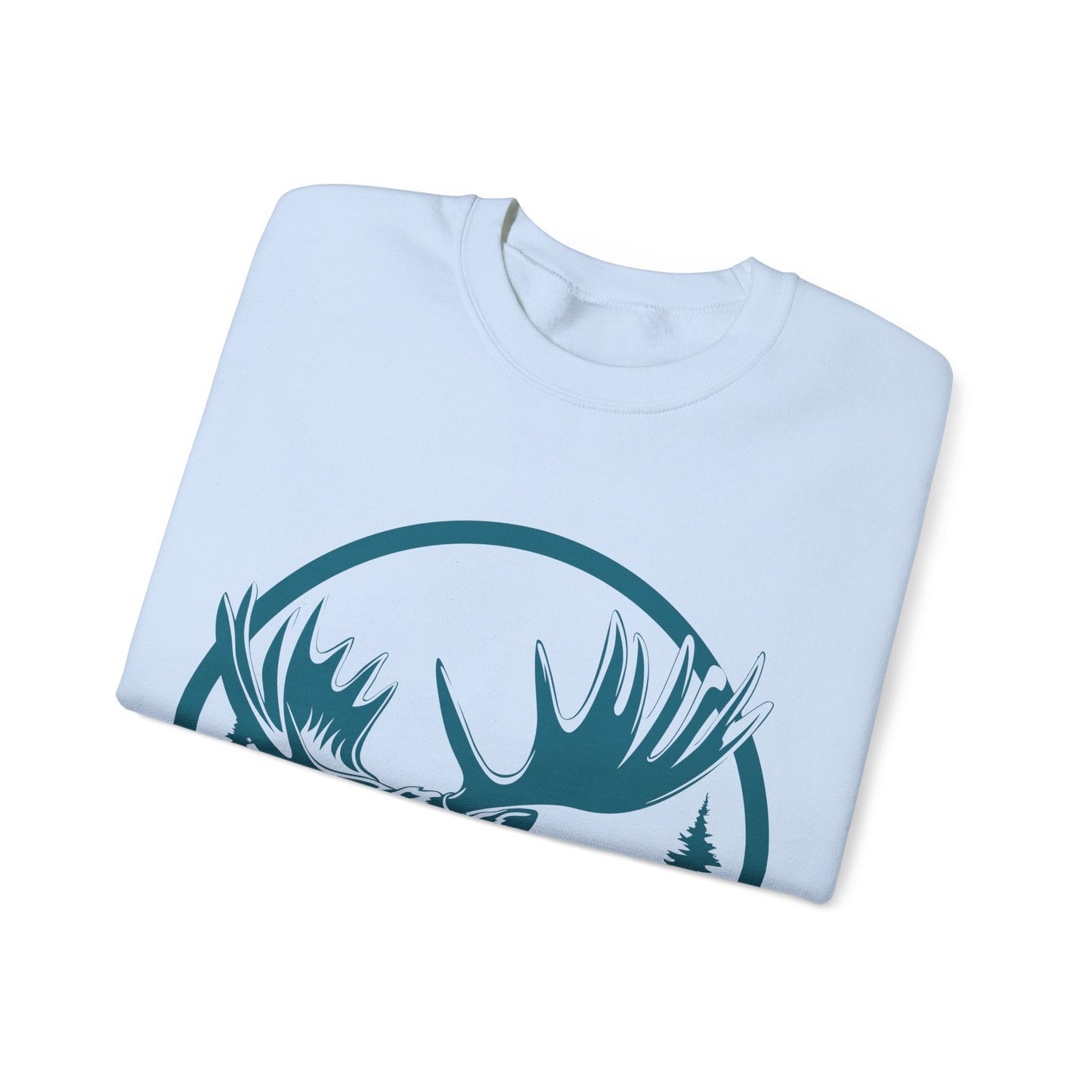Nature-Inspired Moose Crewneck Sweatshirt | Wildlife Enthusiasts | True North