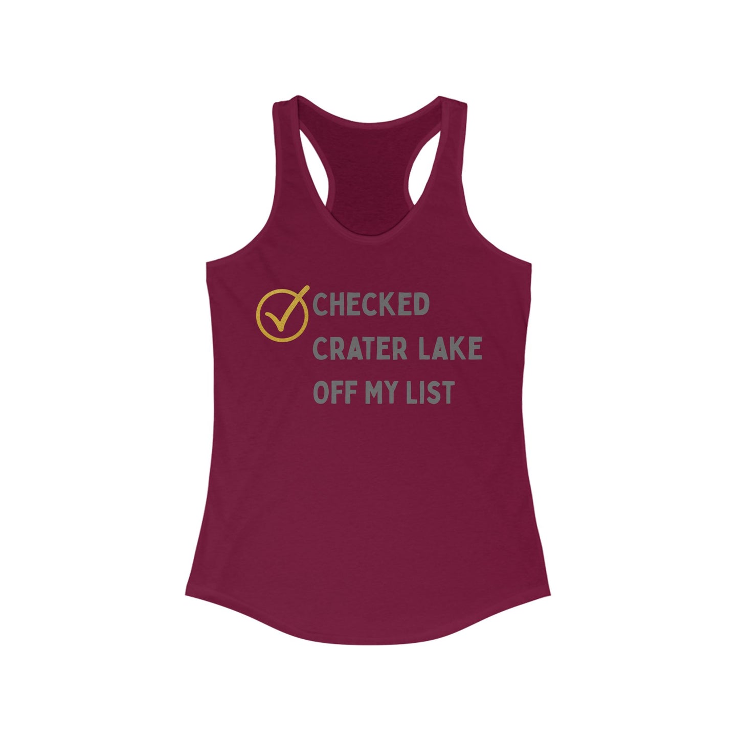 Checked Crater Lake off My List | Women’s Ideal Racerback Tank | True North