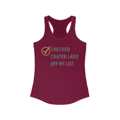 Checked Crater Lake off My List | Women’s Ideal Racerback Tank | True North