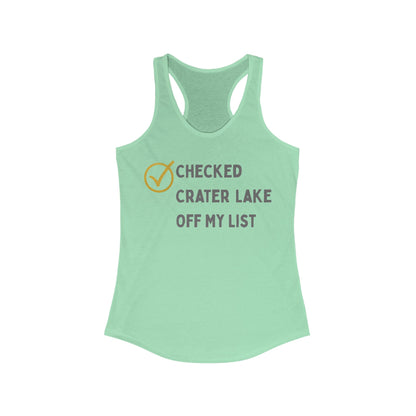 Checked Crater Lake off My List | Women’s Ideal Racerback Tank | True North