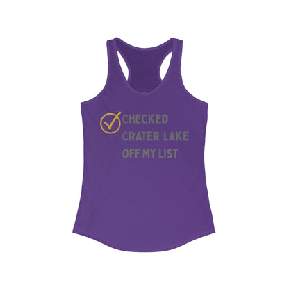 Checked Crater Lake off My List | Women’s Ideal Racerback Tank | True North