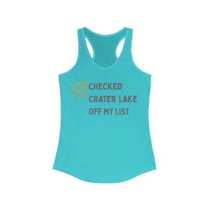 Checked Crater Lake off My List | Women’s Ideal Racerback Tank | True North
