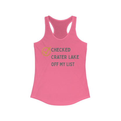 Checked Crater Lake off My List | Women’s Ideal Racerback Tank | True North