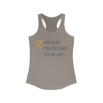 Checked Crater Lake off My List | Women’s Ideal Racerback Tank | True North