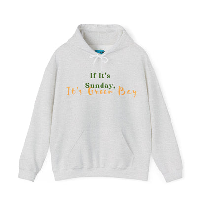 Green Bay Fan Gear Heavy Blend Hooded Sweatshirt | Cozy Sundays | True North