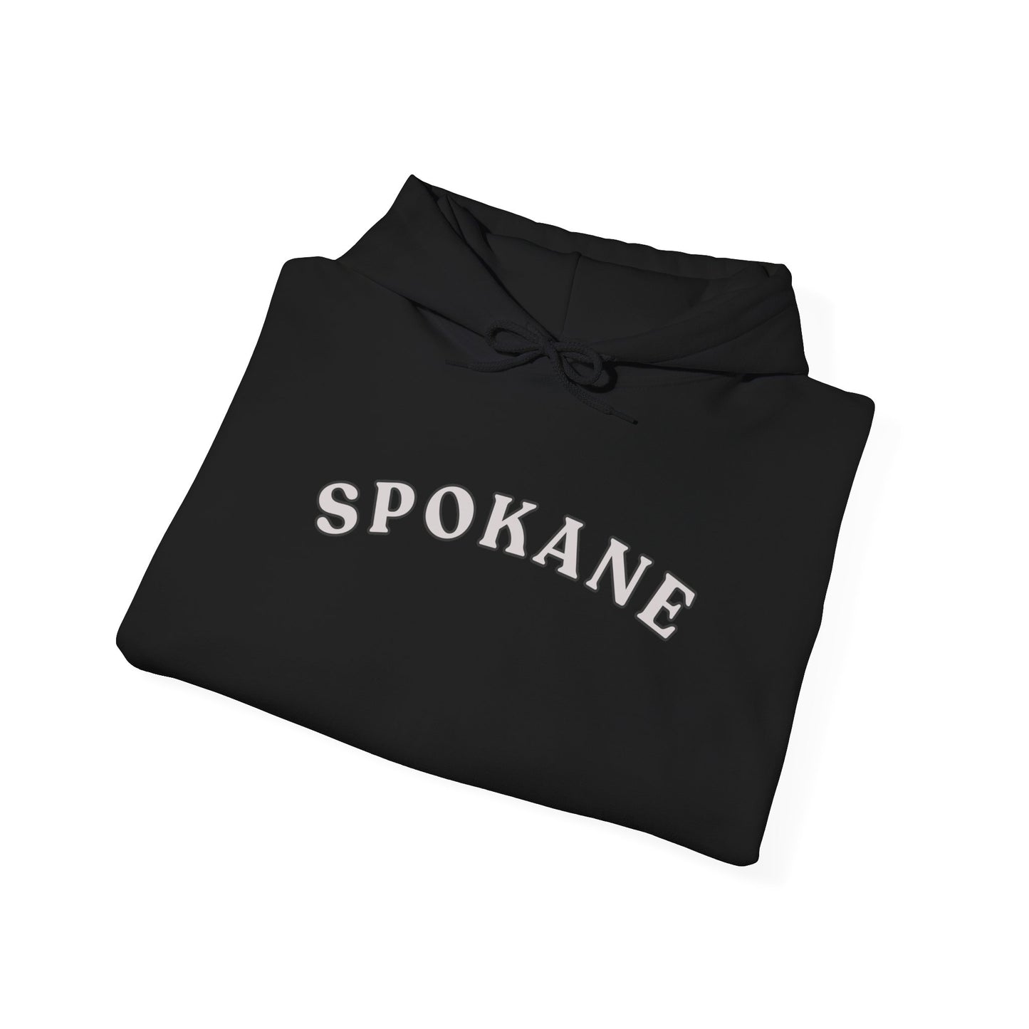 Spokane Arch Logo Hoodie — Minimal City Sweatshirt